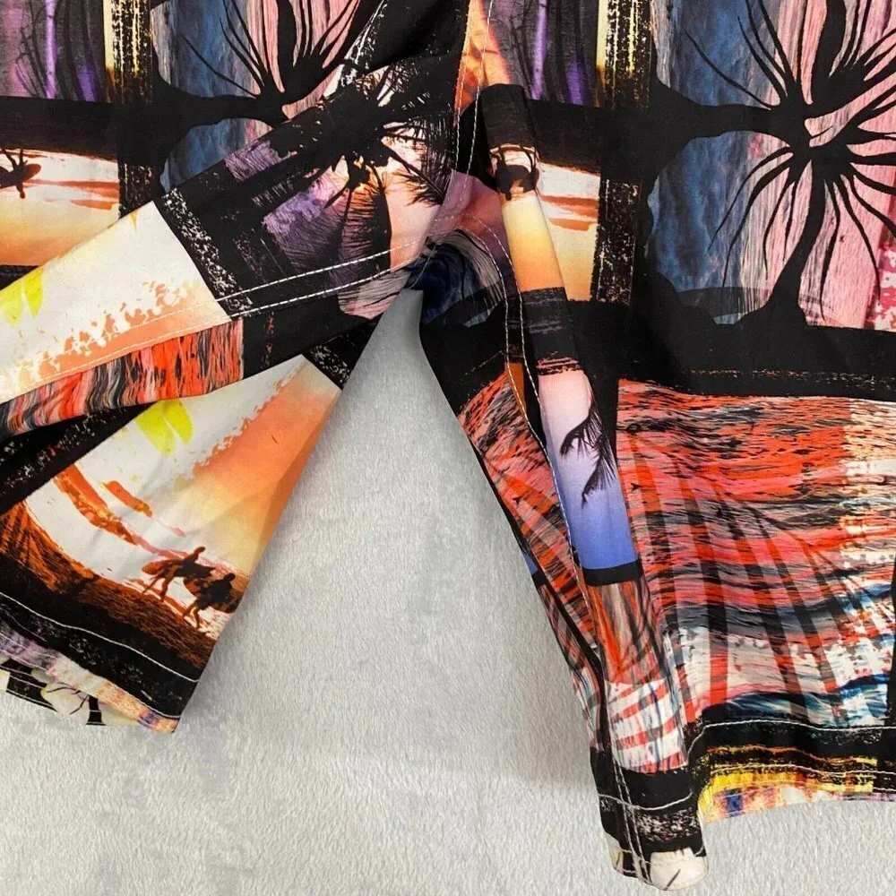 Sonoma‎ Men's Swim Trunks Size XXL Tropical Sunset Beach Surf Palm Trees NWT